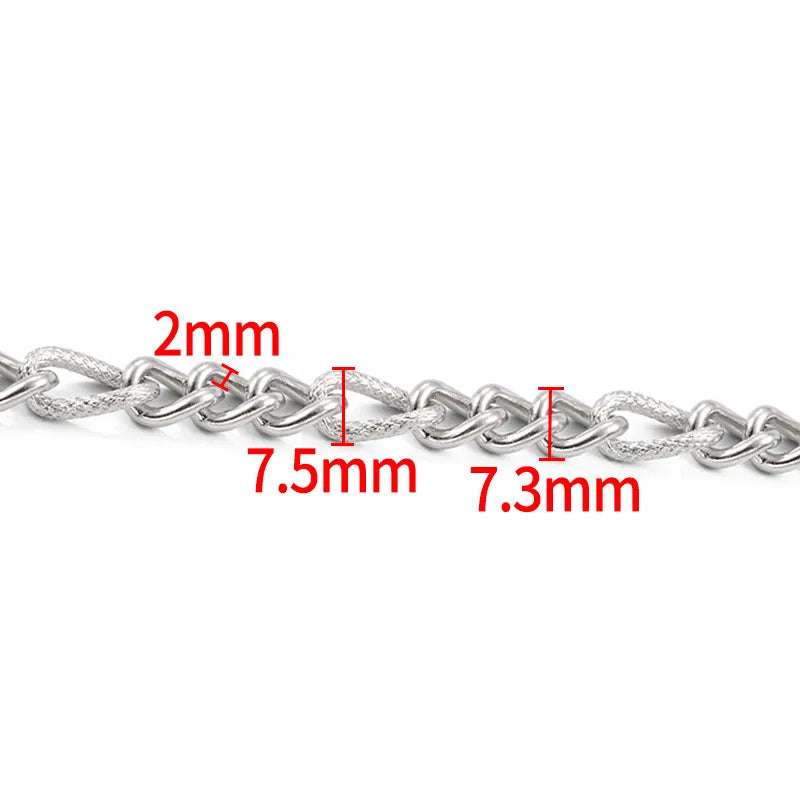 1 Piece 304 Stainless Steel 1m 5.5mm*1m Jewelry Accessories