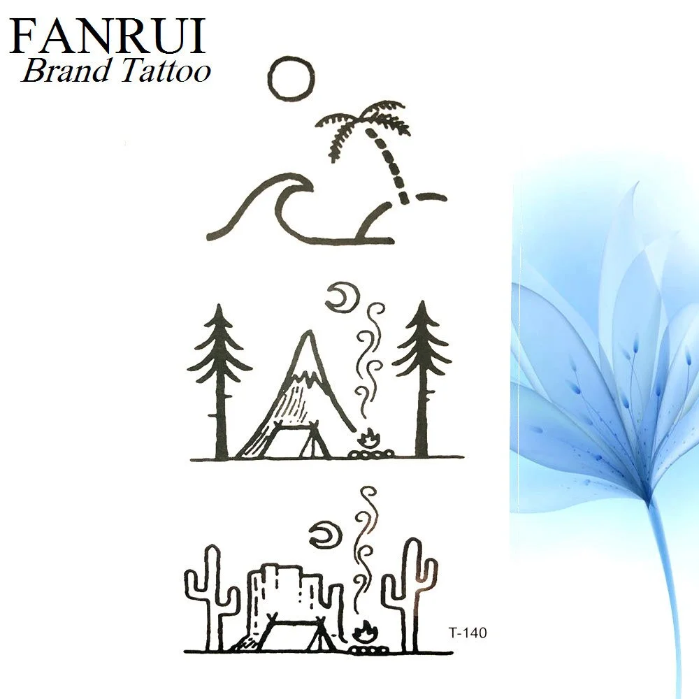 Summer Style Watercolor Feather Bird Temporary Tattoo Women Tribal Henna Fake Tattoo Men Body Arm Art Drawing 3D Tatto Stickers