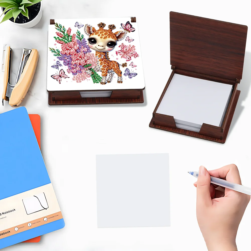 DIY Butterfly Fawn Diamond Painting Note Box Paper 160 Sheets of Paper for DIY Art Craft