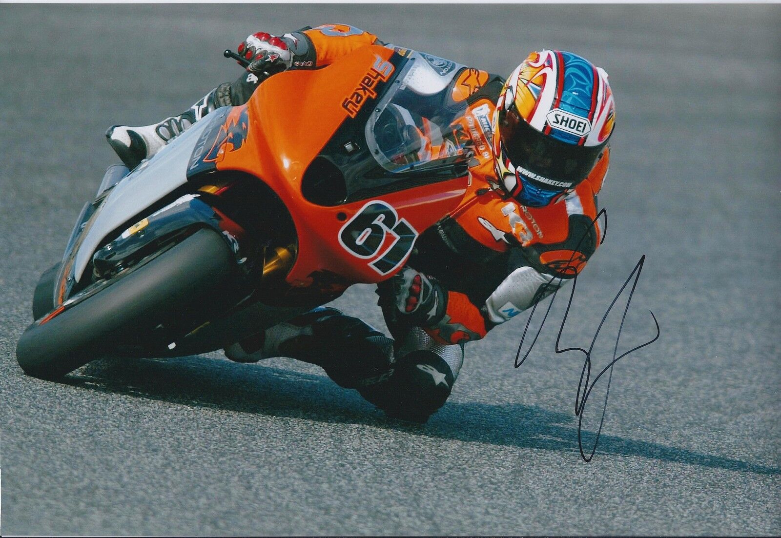 Shane BYRNE 12x8 SIGNED Photo Poster painting Superbike Champion PROTON KR Autograph AFTAL COA