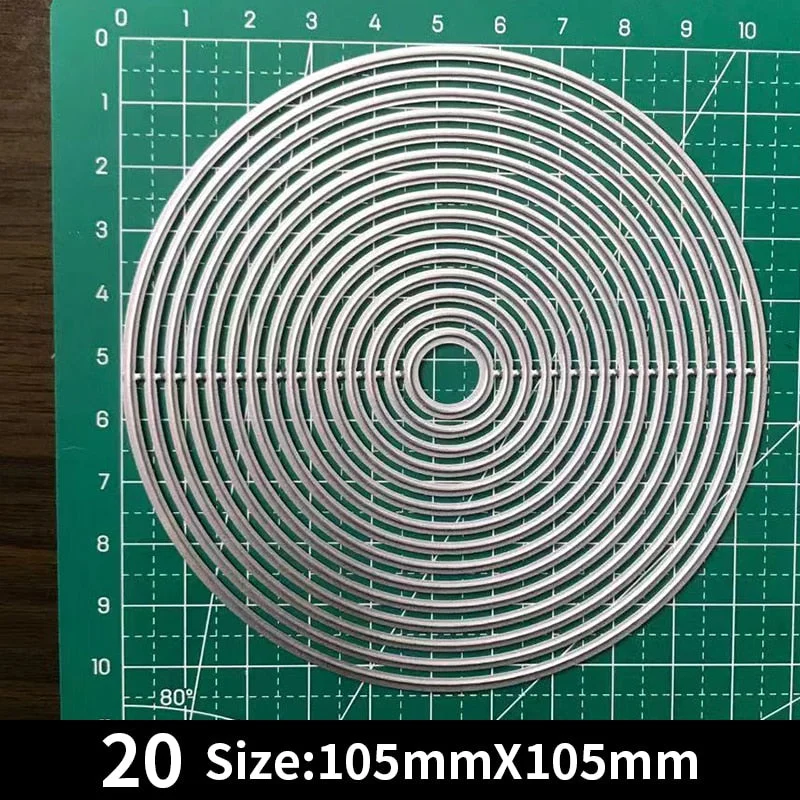 Frames Square Card Curves Border Metal Cutting Dies for DIY Scrapbook Cutting Die Paper Cards Embossed Decorative Craft Die Cut