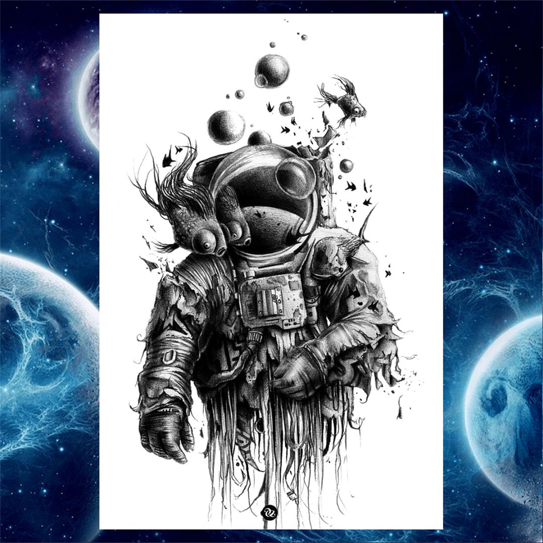 Sdrawing Anchor Skull Temporary Tattoos For Women Men Adult Pirate Black Skeleton Tattoo Sticker Fake Wolf Lion Tiger Tatoos Back