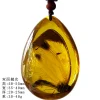 Insect Amber Pendant Natural Butterfly Specimen Insect Amber Necklace Children's Hanging Accessories