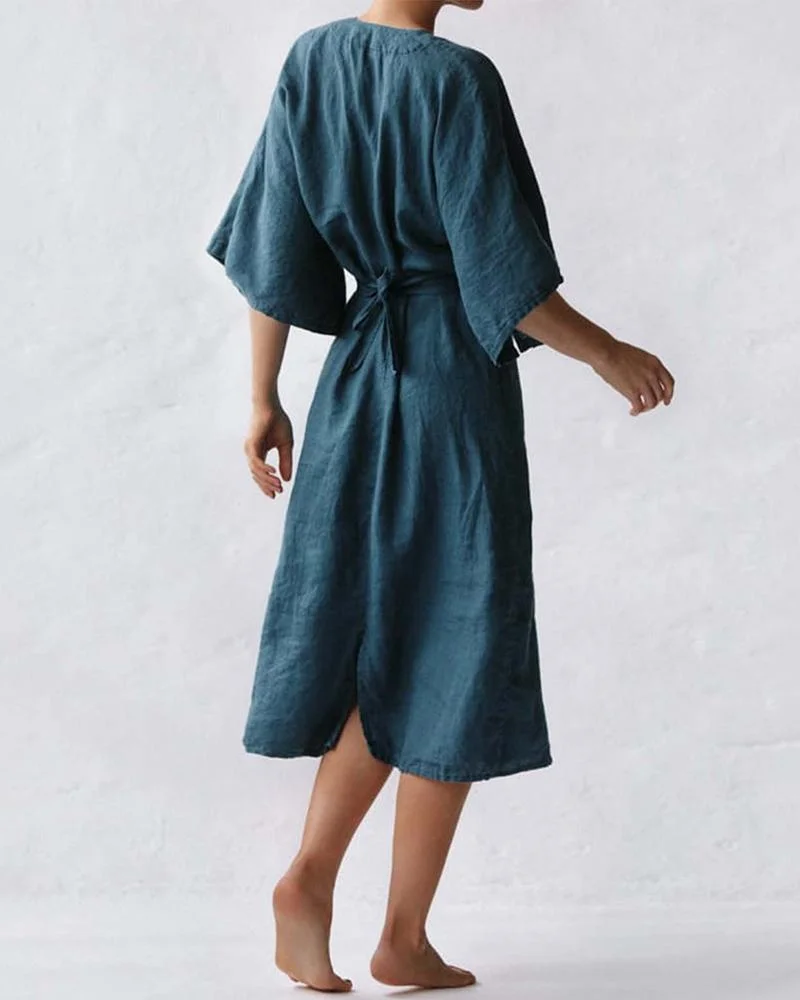 Elegant Ink Blue Dress