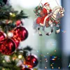 Diamond Painting Acrylic Christmas Santa Claus Horse Hanging Pendant Kits for Beginner