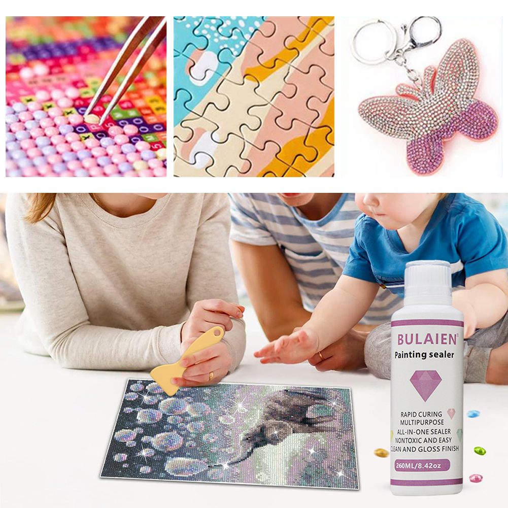 260ml Diamond Painting PVA Brightening Adhesive Sealer