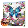 (Pre-Framed)Butterfly-Special Shape Diamond Painting Kit(25x25cm)