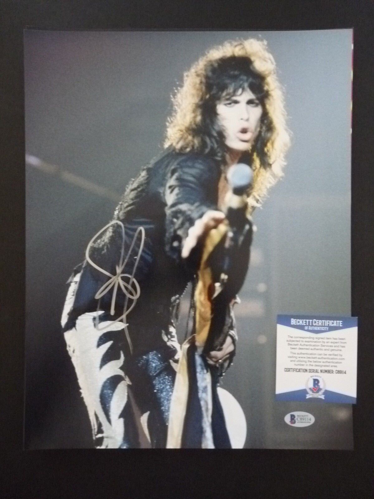 Steven Tyler Aerosmith Sexy Signed Autographed 11x14 Photo Poster painting BAS Certified #13 F1