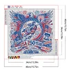 Diamond Painting -DIY Round Drill Statue of Liberty and Eagle(40x40cm-Box)