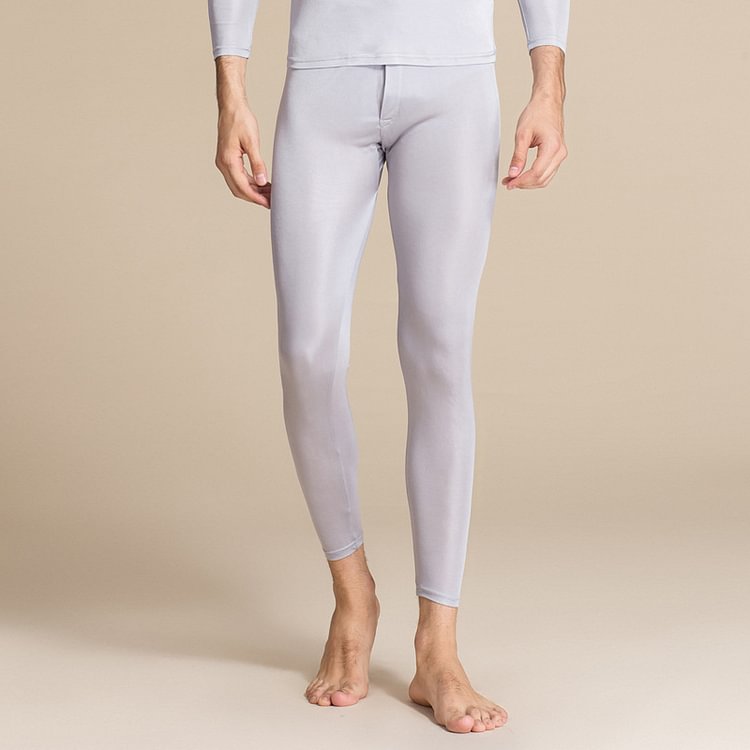 Soft Knitted Men's Silk Thermal Underwear-Chouchouhome