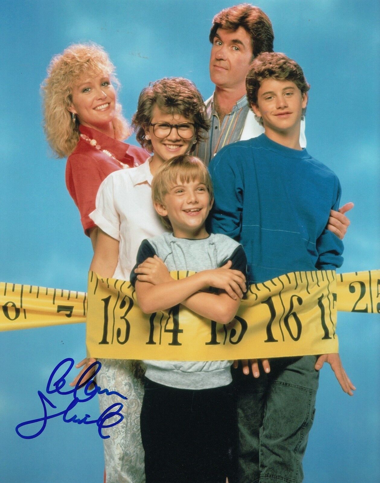 ALAN THICKE signed *FAMILY TIES* DR JASON SEAVER (CAST) 8X10 Photo Poster paintinggraph W/COA #7