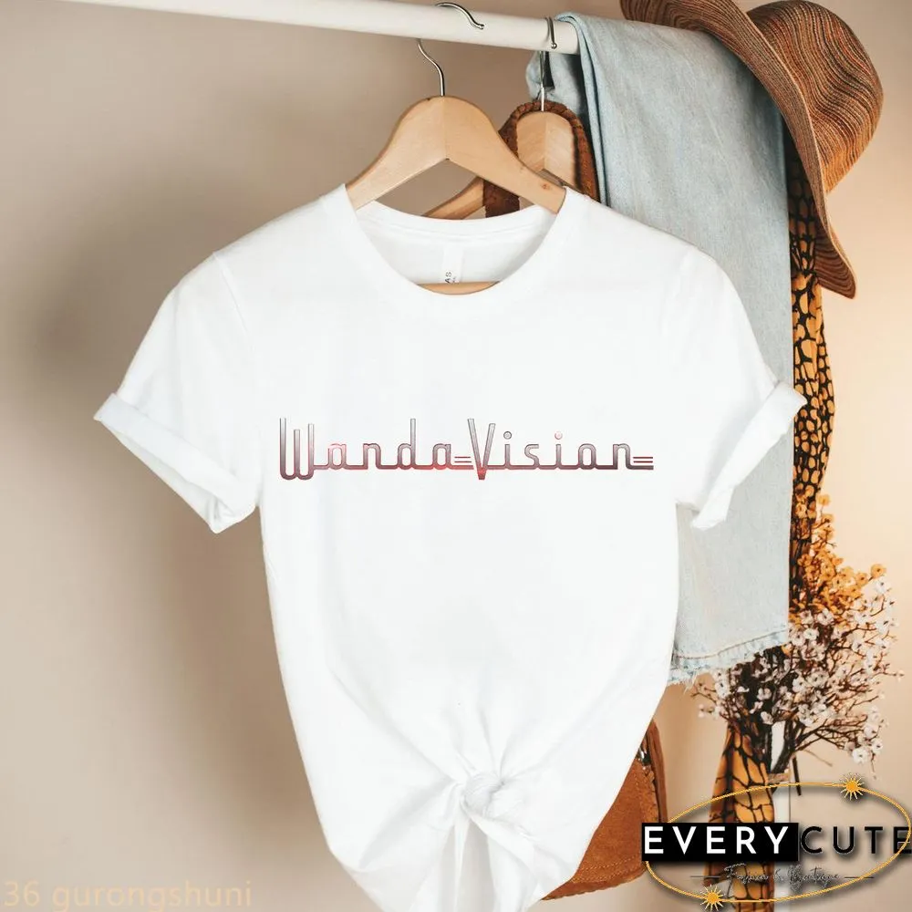 Wandavision Shirt StreetwearT-shirt Graphic Print Women clothes female clothing harajuku