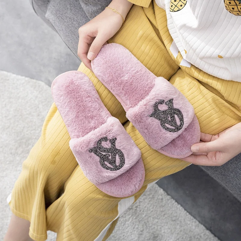 Comemore Spring 2022 Male Female Soft Cloud Slippers Sneaker Men's Home Plush Fur Flip Flops Ladies Plus Size 44 45 Women Shoes