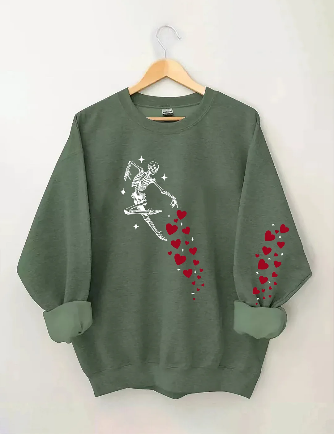 Valentines Day Skeleton Sweatshirt