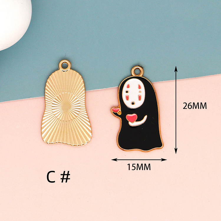 Bulk 10 30 Cartoon Faceless Male Charm DIY Jewelry Accessories Anime Periphery Alloy Enamel Bracelet Necklace Keychain Handmade Material 