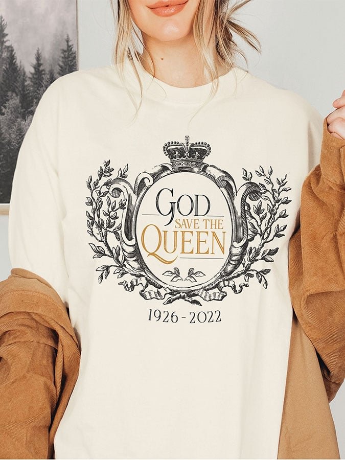 God Save The Queen Print T-Shirt