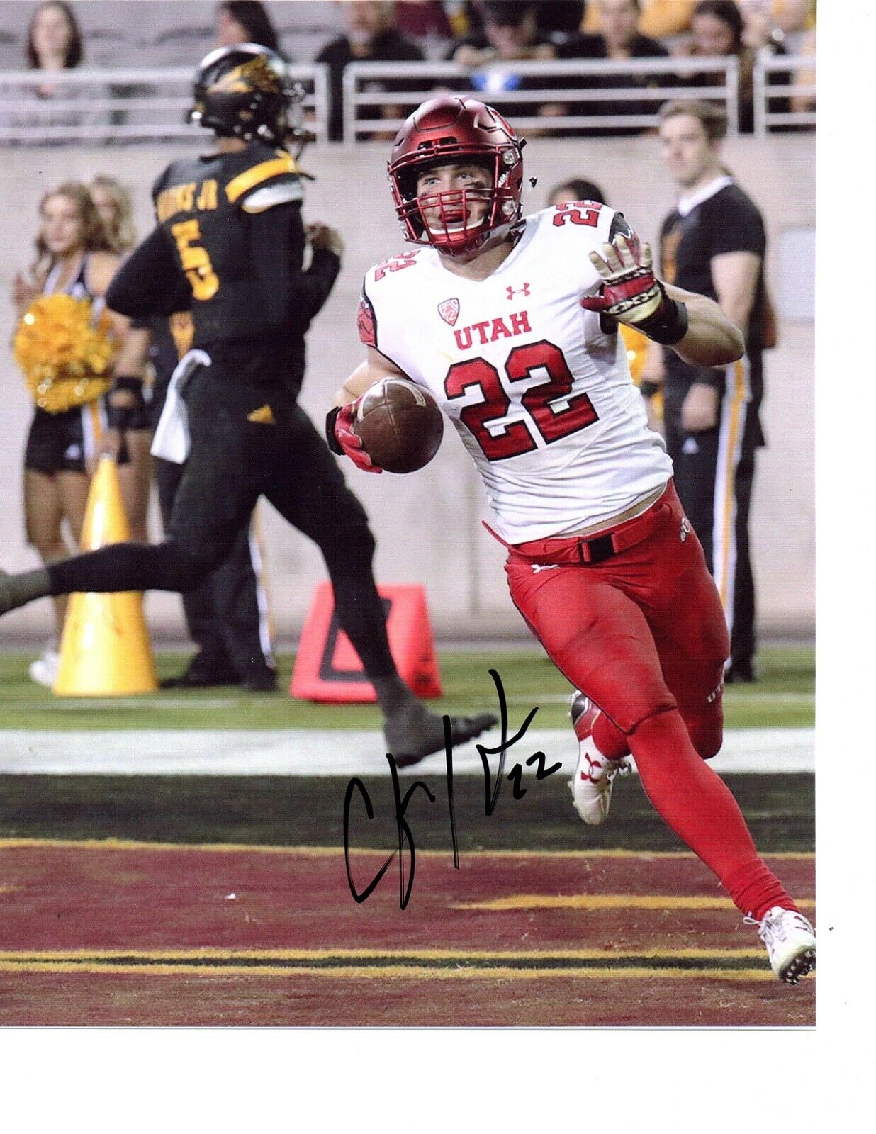 Chase Hansen Utah Utes signed autographed 8x10 football Photo Poster painting 2019 NFL Draft d