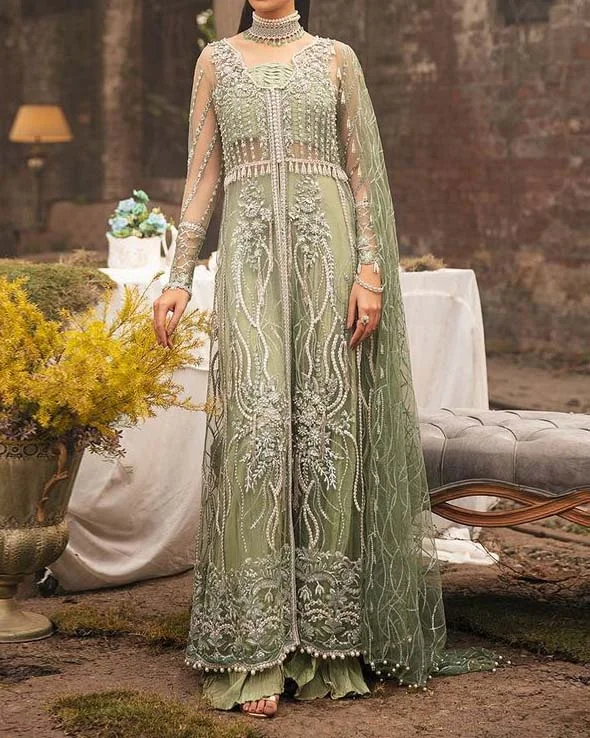 Fashion gauze embroidered beaded dress
