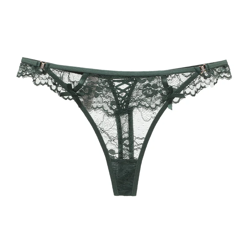 Athvotar Athvotar Triangle Hollow Lace Side Thong Lady Water Drill Hanging Cotton Crotch Trousers Tpants