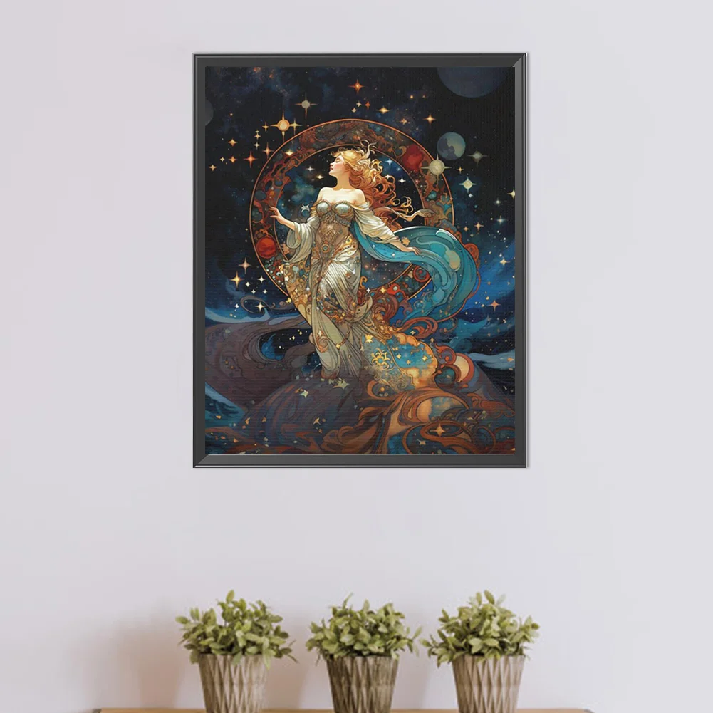 Partial AB Diamond Painting - Full Round Drill - Star Goddess(Canvas|45*55cm)