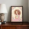 Diamond Painting-DIY Special Shaped Drill Pearl Painting Reading Girl(30x40cm)
