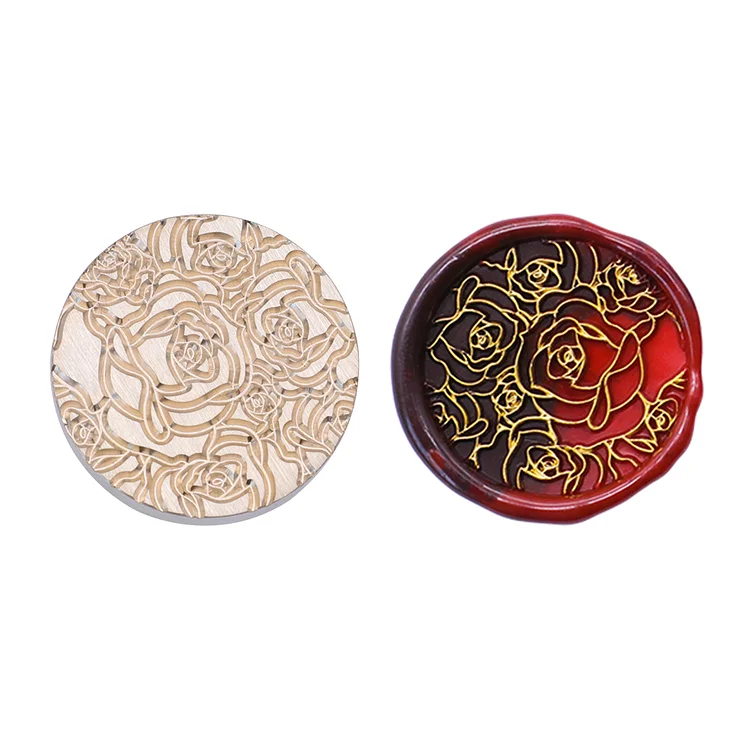 Diy Fire Lacquer Round Sealing Wax Stamp Head 25Mm gbfke