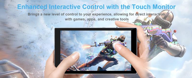 Product Introduction of Restock Wisecoco 7-inch Portable Touchscreen Monitor, PC Accessories Mini PC IPS 1080P LCD Display, Second Screen for Gaming, Switch, PS5, Xbox, Laptop & PC, USB-C, HDMI, Ultra-Thin Sensor Panel for CPU/GPU/System Stats 8