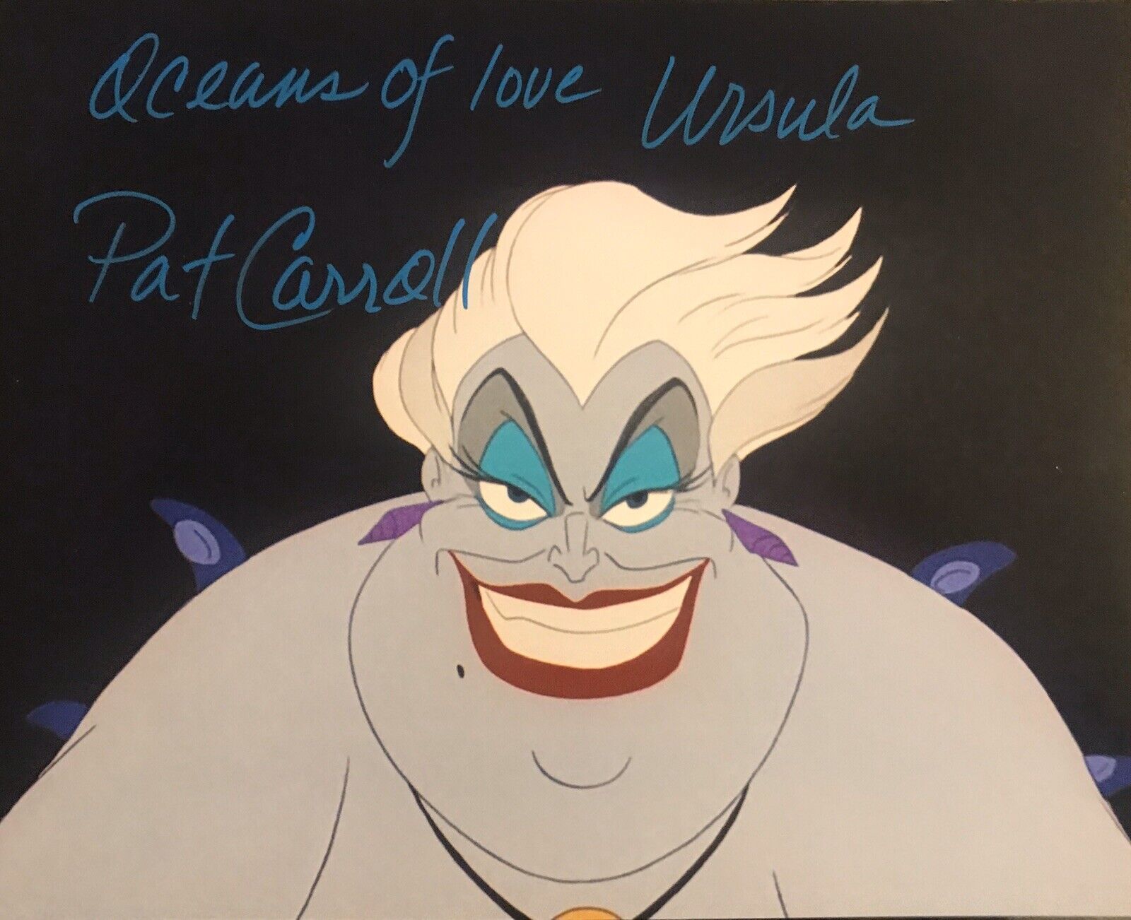 Pat Carroll Signed Autographed 8x10 Color Photo Poster painting Ursula Disney Little Mermaid