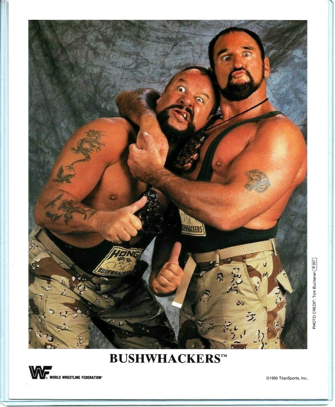 WWE THE BUSHWHACKERS P-267 OFFICIAL LICENSED AUTHENTIC 8X10 PROMO Photo Poster painting