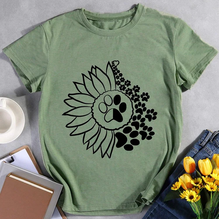 Dog Paw Pet Animal Lover T-shirt Tee -011977-CB