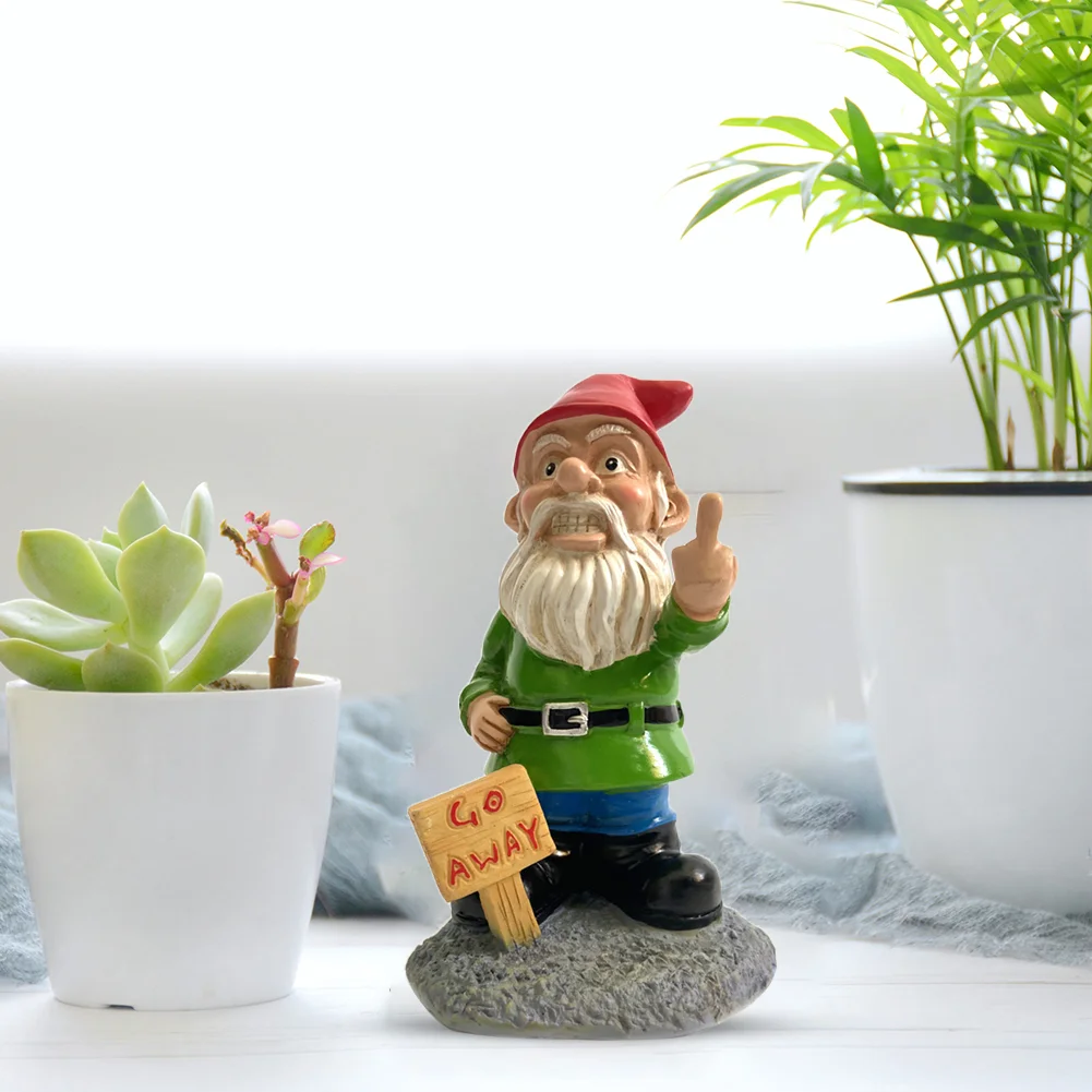 Garden Decorative Dwarf Model Resin Crafts Micro-Landscape Garden Statues