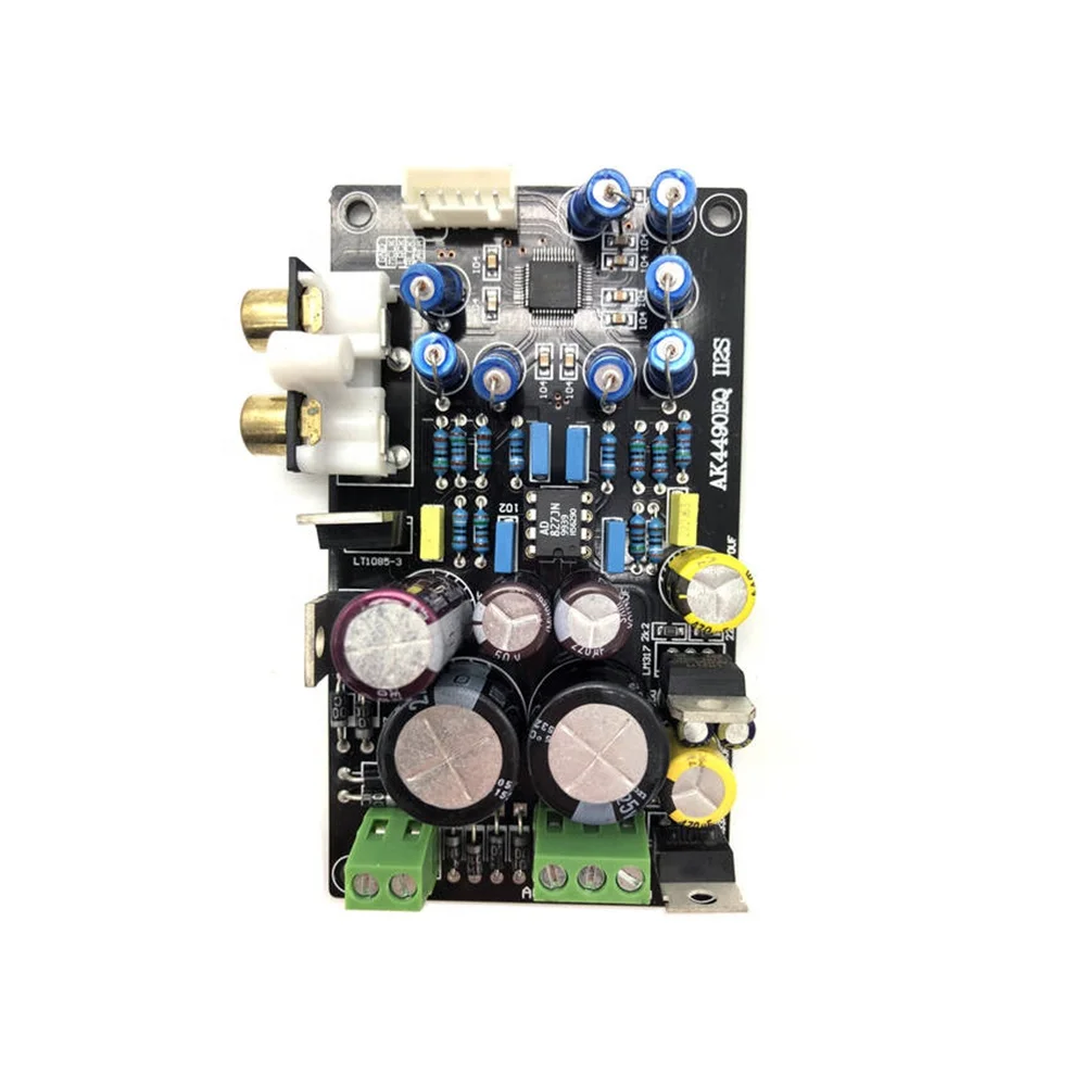  Original AK4490EQ+AD827 II2S DAC Decoder Board 32-bit DAC AK4490 DSD Decoder Board Supporting 32BIT 768K