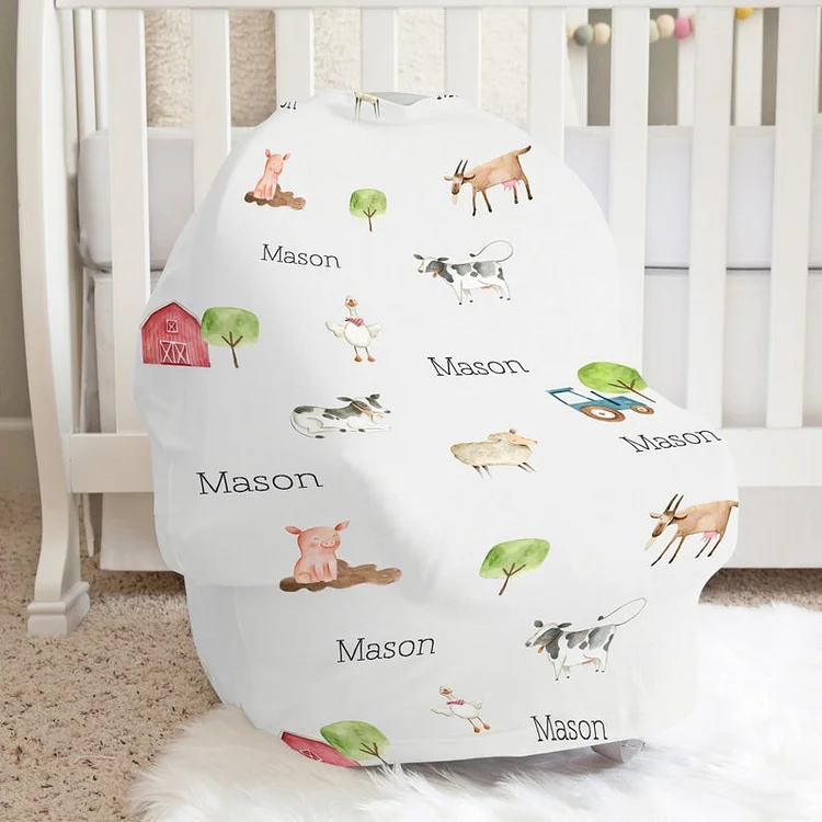 Personalized Baby Car Seat Canopy| Canopyl49