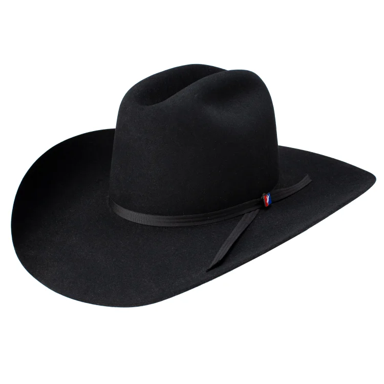 Imperial 1000X Beaver felt Cowboy Hat-Black