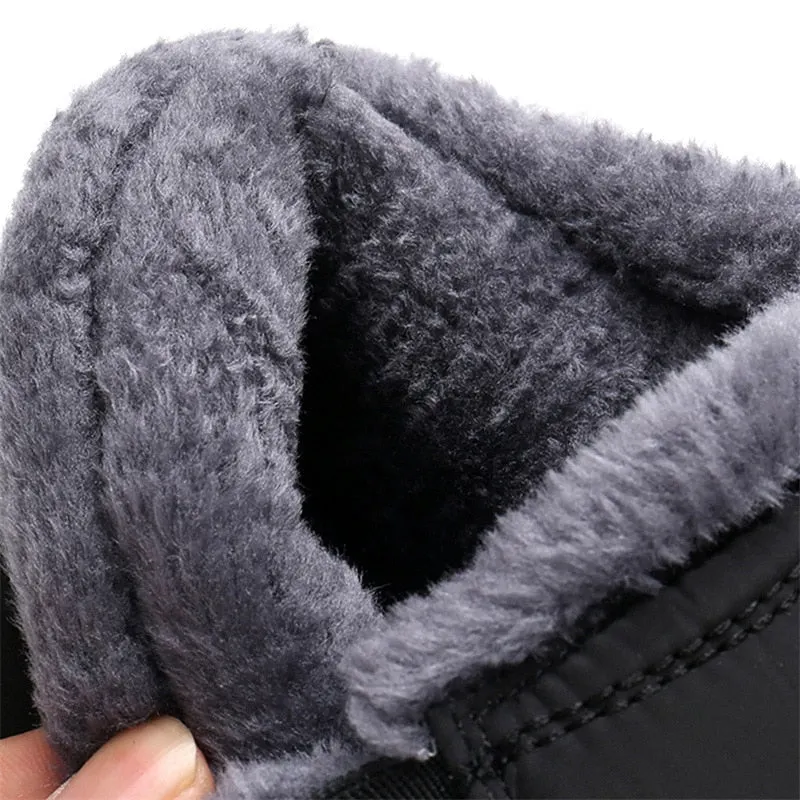 Women'S Boots Plush Slip On Women Ankle Boots Waterpoor Winter Casual Shoes For Women 2021 Snow Boots Female Footwear Plus Size