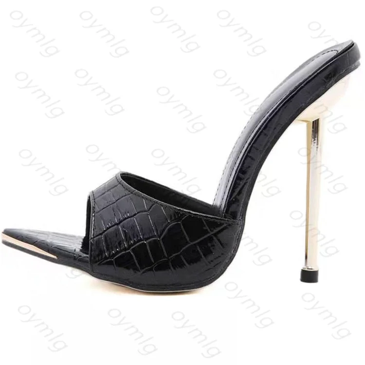 2021 Sexy Yellow Sandals Ladies Sandals Summer New Pointed Fish Mouth Cross Stilettos Sharp Point Toe heels women