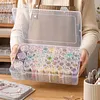 3Psc Pumpkin +48Pcs Round Bottles Diamond Painting Containers Multi Purpose Portable Plastic Case Box with Stickers & Compartments Arts Crafts Storage Bottle for Hardware Rhinestone (48PCS)