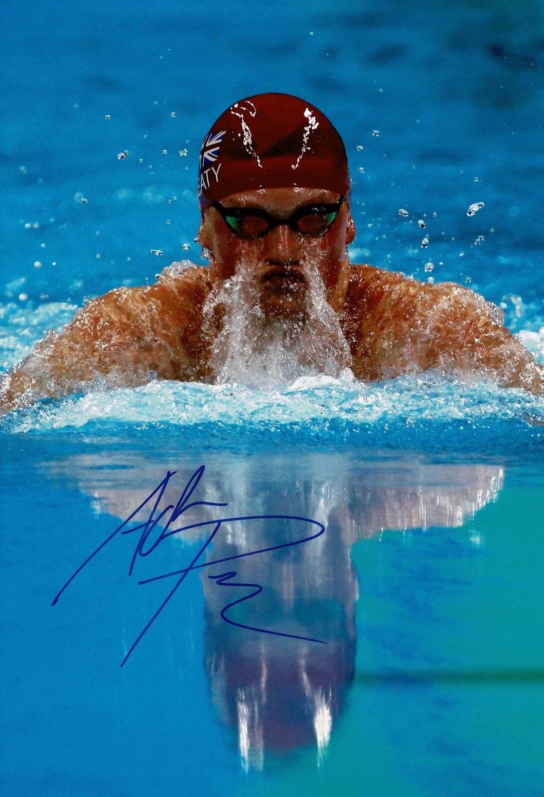 Adam Peaty Signed 12X8 Photo Poster painting Rio 2016 Tokyo 2020 Genuine Signature AFTAL COA (D)