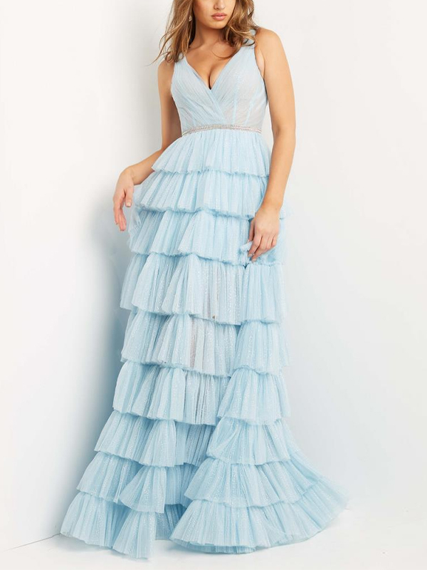 Pure Color Mesh Sling Maxi Dress