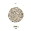 Rattan Placemats Straw Cup Coasters Dining Table Mat Heat Insulation Pot Holder Wicker Drink Coaster Kitchen Accessories