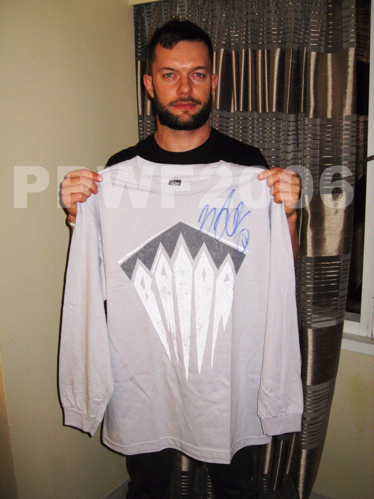 WWE FINN BALOR HAND SIGNED ADULT DEMON SHIRT WITH EXACT PICTURE PROOF & COA 4