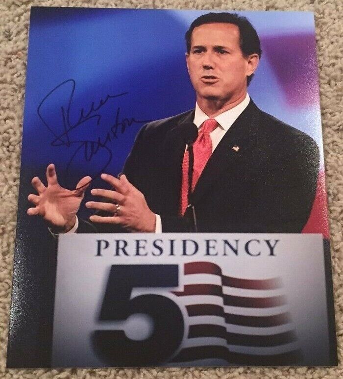 RICK SANTORUM PENNSYLVANIA REPUBLICAN SENATOR SIGNED AUTOGRAPH 8x10 Photo Poster painting wPROOF