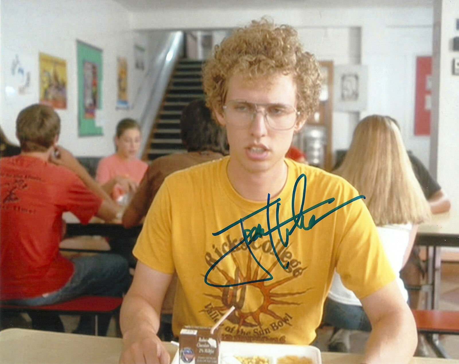 JOHN HEDER 'NAPOLEON DYNAMITE' SAVE PEDRO SIGNED 8X10 PICTURE *COA