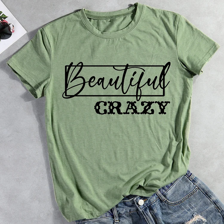 Beautiful Crazy Country Music T-shirt Tee -012154