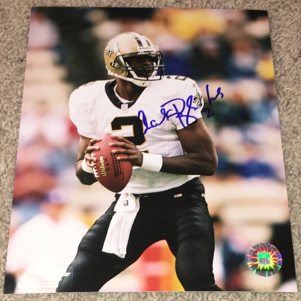 AARON BROOKS SIGNED AUTOGRAPH NEW ORLEANS SAINTS 8x10 Photo Poster painting A