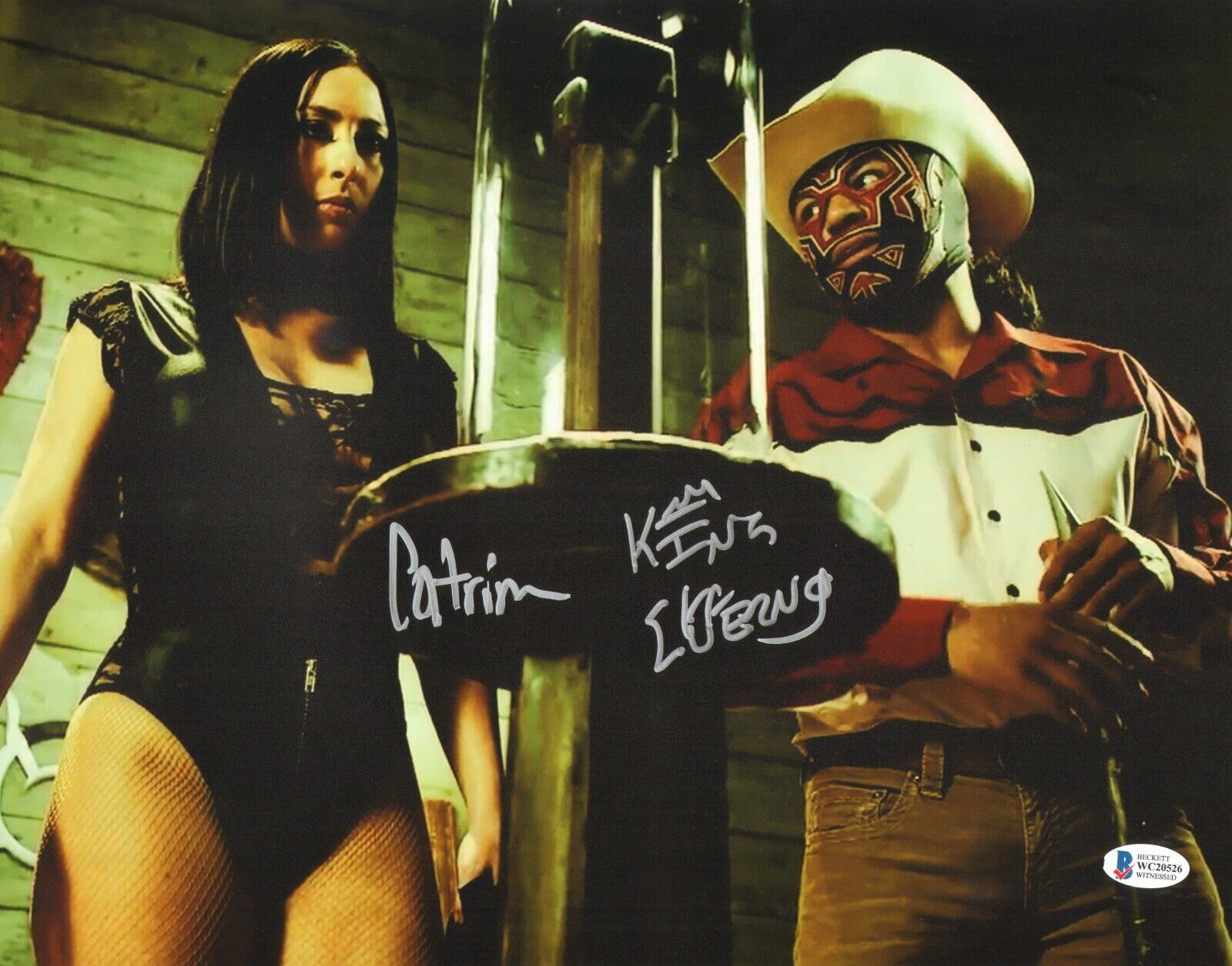 Catrina & King Cuerno Signed 11x14 Photo Poster painting BAS COA Lucha Underground NXT Picture