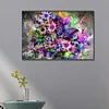 (US Only)5D DIY Full Round Drill Partial AB Diamond Painting Purple Butterfly Art 65x45cm