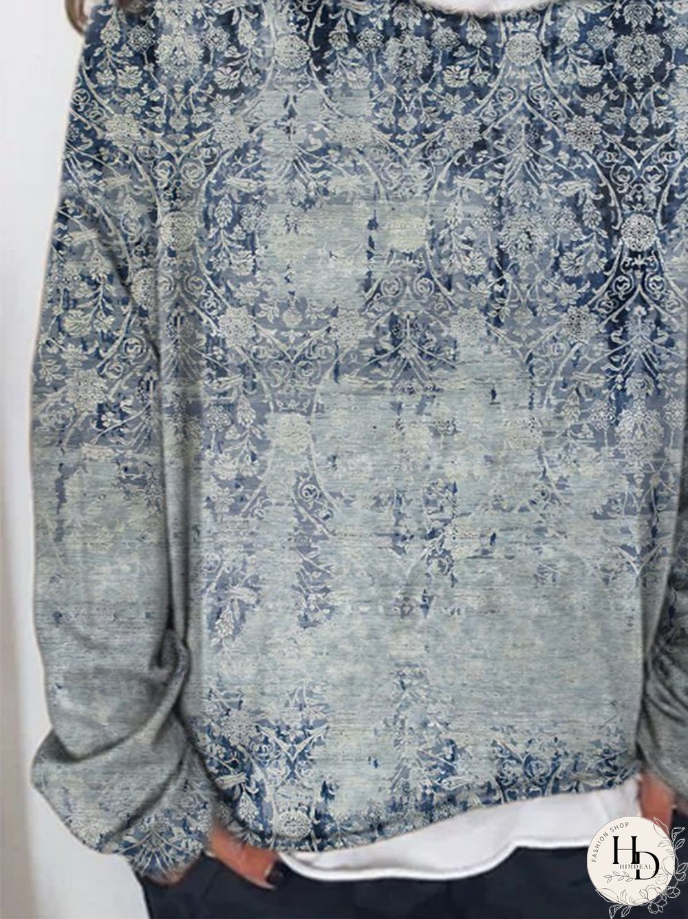 Vintage Printed Long Sleeve T-shirt
