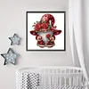 >SALE<5D DIY Partial Special Shaped Drill Diamond Painting Valentines Day Gnome30x30cm
