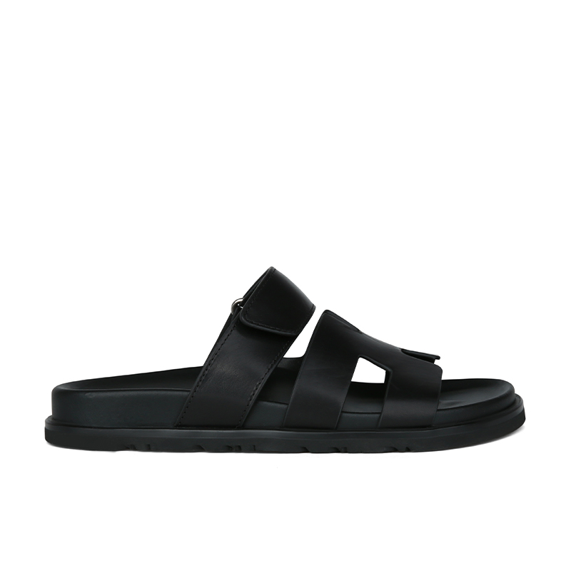 Women's H-Slippers Summer Outerwear Thick Soled Fashion Velcro Beach Shoes-vocosishoes
